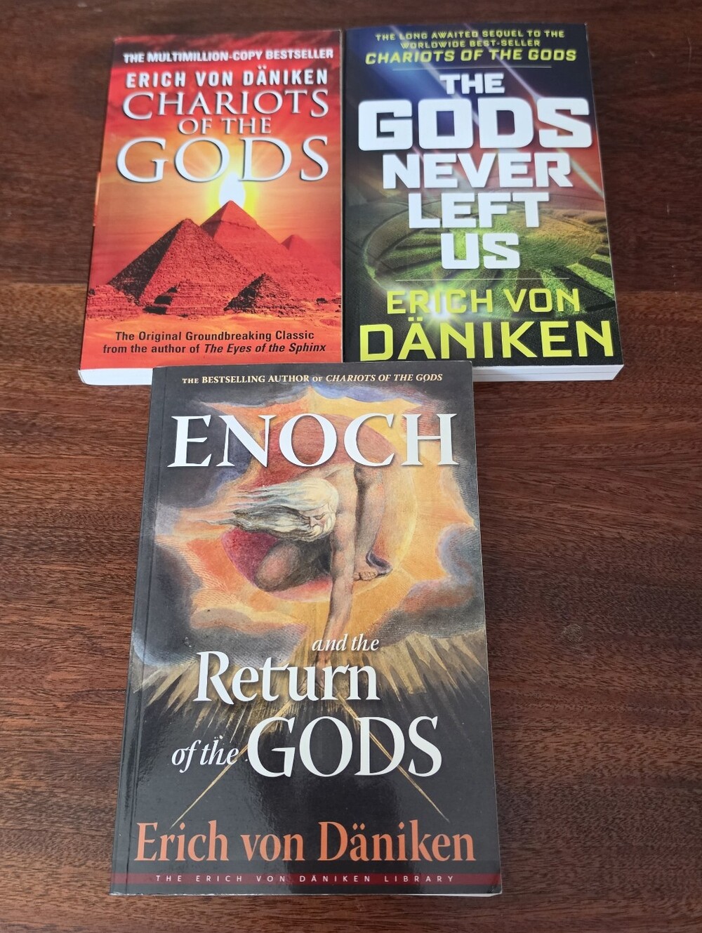Lot of 3 Erich Von Daniken Paperback Books Chariots of The Gods And More...